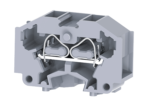Connectwell - Panel Mount Terminal Block - Spring Clamp Terminal Blocks - CM1.5S2