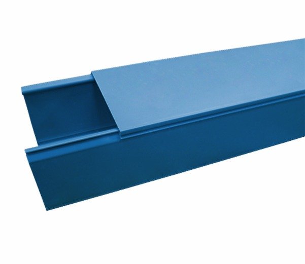 PVC Wiring Ducts Un-Slotted - Blue