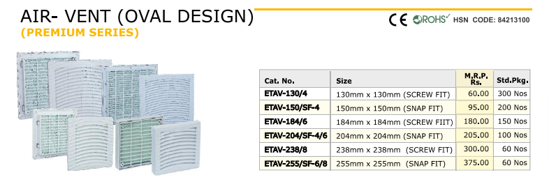 AIR VENT ( ETAV - 255/SF - 6/8 ) - Image 2