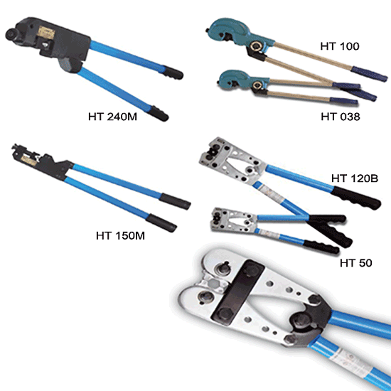 Manual Crimping Tools - HT-100/HT 150/HT 38/HT 120B/HT 50/HT 240