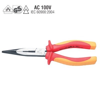 VDE LONG NOSE PLIERS (8')